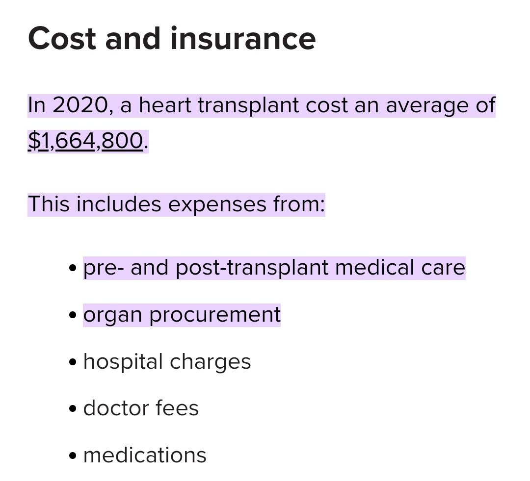 StopHarvesting's tweet photo. This is a SINGLE organ, approaching $2,000,000 in 2024 - how much does it cost to "procure" a donated organ?  Donors provide between 5 and 7 organs.  That's some serious change #giftoflife #donor #doNOTdonate https://t.co/HQe0yRe1oK