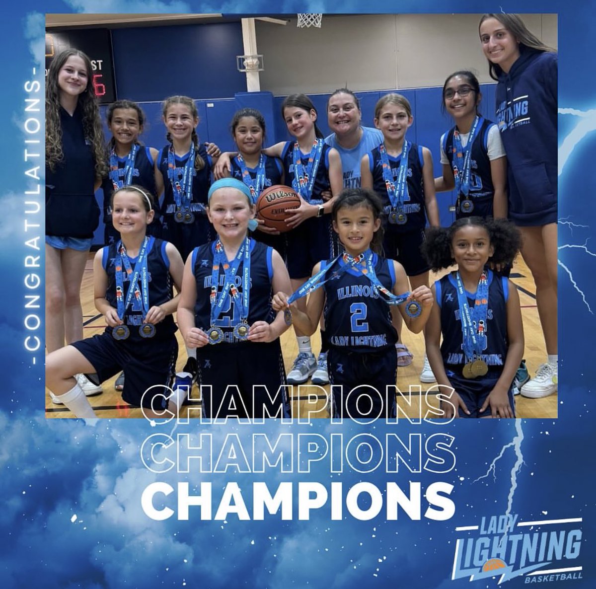 3/4 finished their season going 4-0! One Day Shootout Champs x2! Great season, ladies!! #ladylightning <a href="/OneDayShootouts/">One Day Shootouts</a>