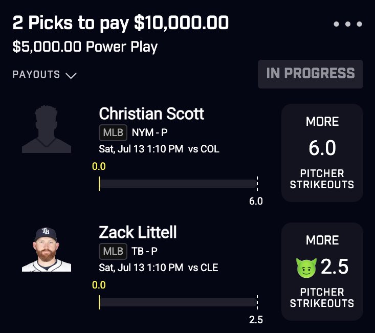 $5,000 to 1 person if this hits!

Requirements:
😈 Like
♻️ RT
❤️ Follow <a href="/PickCityHQ/">Pick City</a> 
💬 Comment cashtag

Goodluck!

#PrizePicks #GamblingX