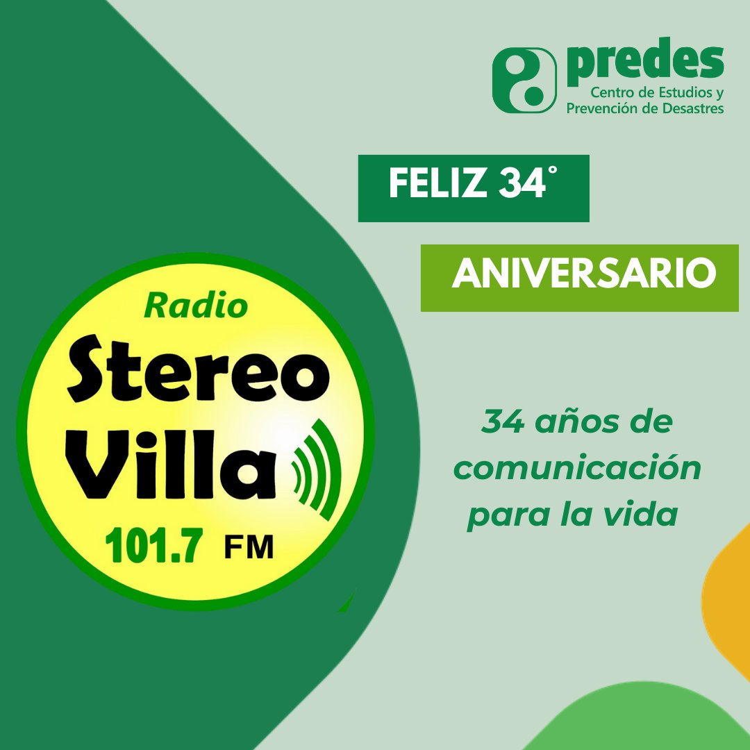 predes_org's tweet photo. 🟢Un saludo muy especial de parte de todo el equipo de Predes para nuestros amigos de @stereovilla_ves  Villa. Agradecemos su labor incansable y su compromiso con la comunidad. Juntos, seguimos construyendo un entorno más seguro y resiliente para todos. https://t.co/RwqkYSeVc1