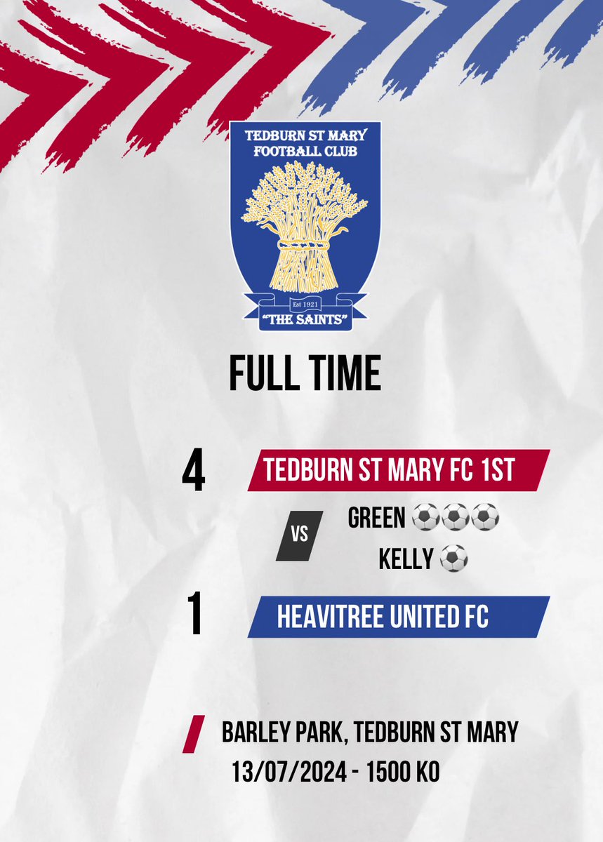 ⚽️ FULL TIME ⚽️

Another workout at home 💪

Good luck for the upcoming season <a href="/HeavitreeUnited/">Heavitree United FC</a> 🤝