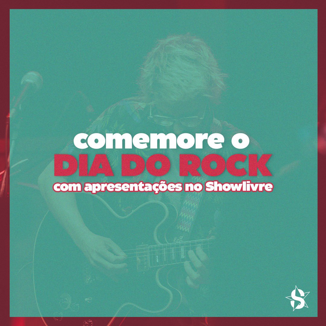 showlivre's tweet photo. HOJE É DIA DE ROCK! 🤘

Este sábado (13) é a data em que se comemora o Dia Mundial do Rock. Então que tal colocar aquele solo de guitarra no volume máximo e curtir com o Showlivre? 💚🔥 https://t.co/lkmeb8naKN
