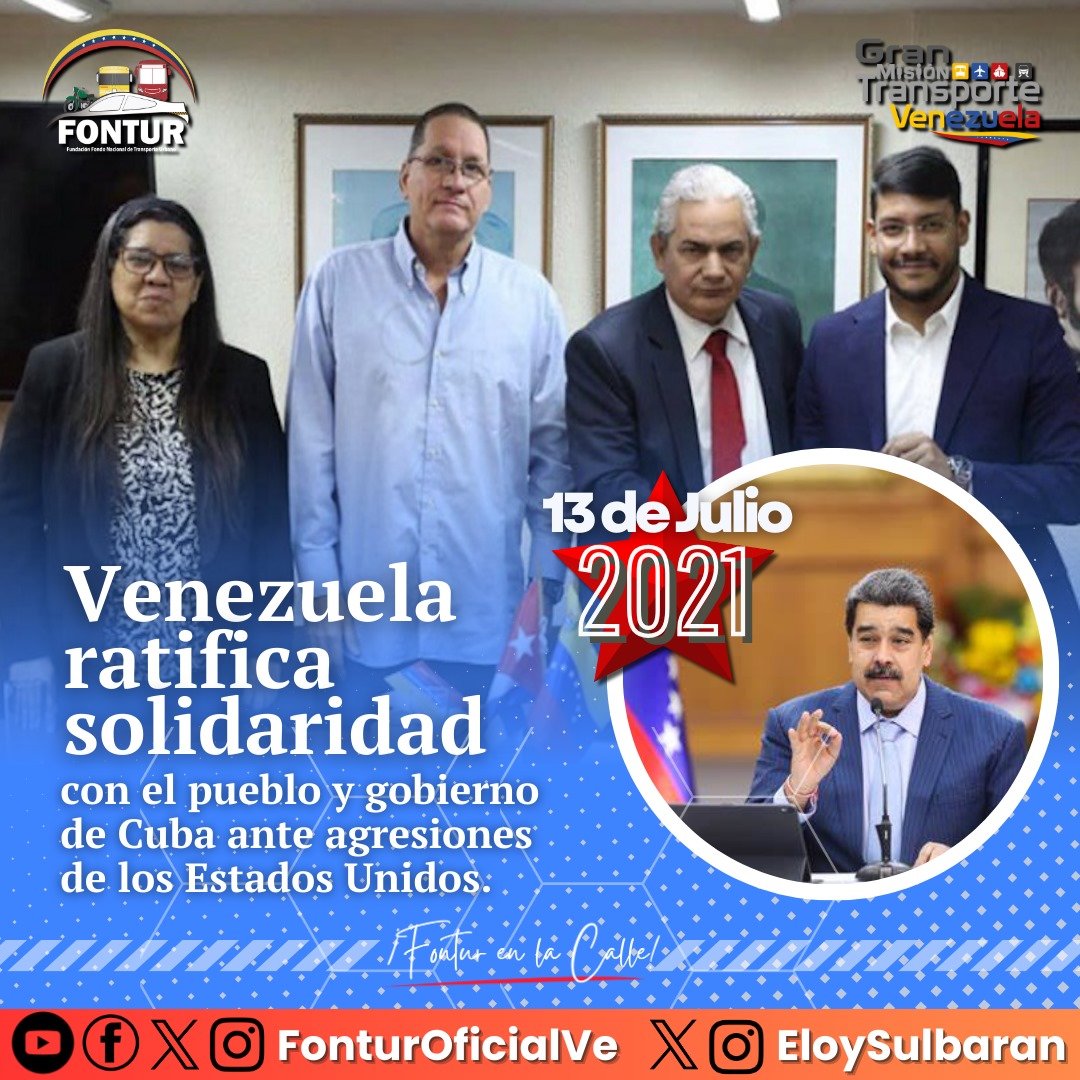 #Efeméride || Venezuela en el año 2021  ratificó su solidaridad con el pueblo cubano y su revolución, a propósito de las acciones desestabilizadoras que  promovieron los Estados Unidos a través de una supuesta ayuda humanitaria para la isla.
#PoesíaEnMovimiento