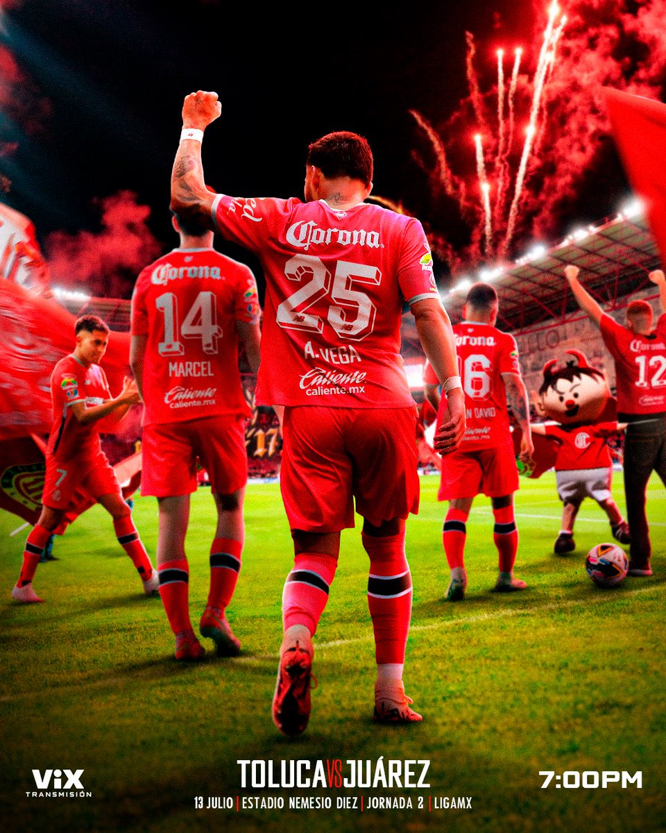 TolucaFC's tweet photo. El inicio de un gran torneo en casa, todos juntos en este camino 🔥❤️

#TodosJuntos #TuMismaSangre https://t.co/P0fI4XDiSC