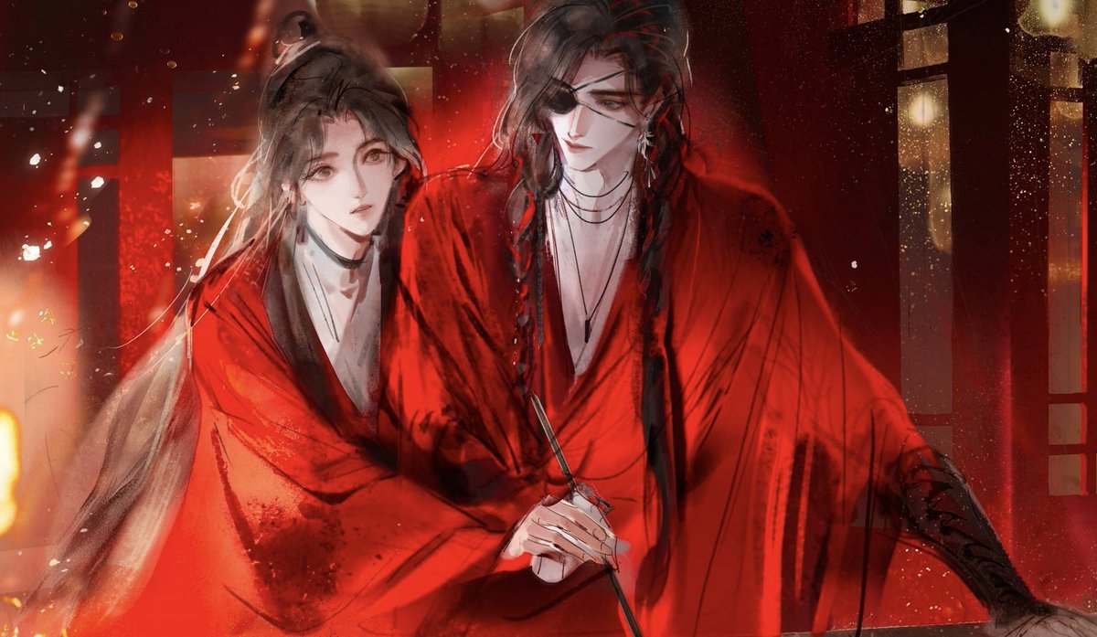 hualianarchive's tweet photo. Changyang drew more Xie Lian in red!? https://t.co/WvhBCzaQ2R