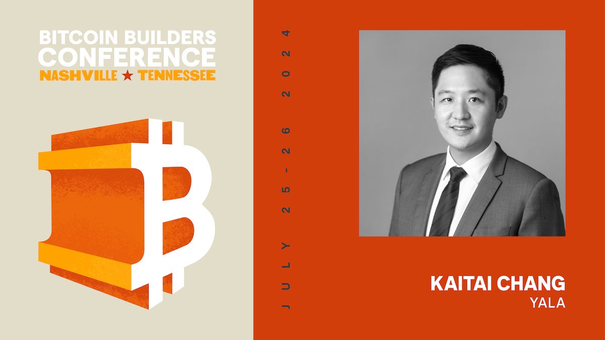 Speaker Announced: Kaitai Chang 

<a href="/cktlore/">KT</a> is the founder of <a href="/yalaorg/">Yala</a>, which brings Bitcoin's liquidity across blockchains. 

Join the Bitcoin Builders Conference to learn how Yala is facilitating the adoption of Bitcoin-backed stablecoins. 

Register now: bitcoinbuilders.io