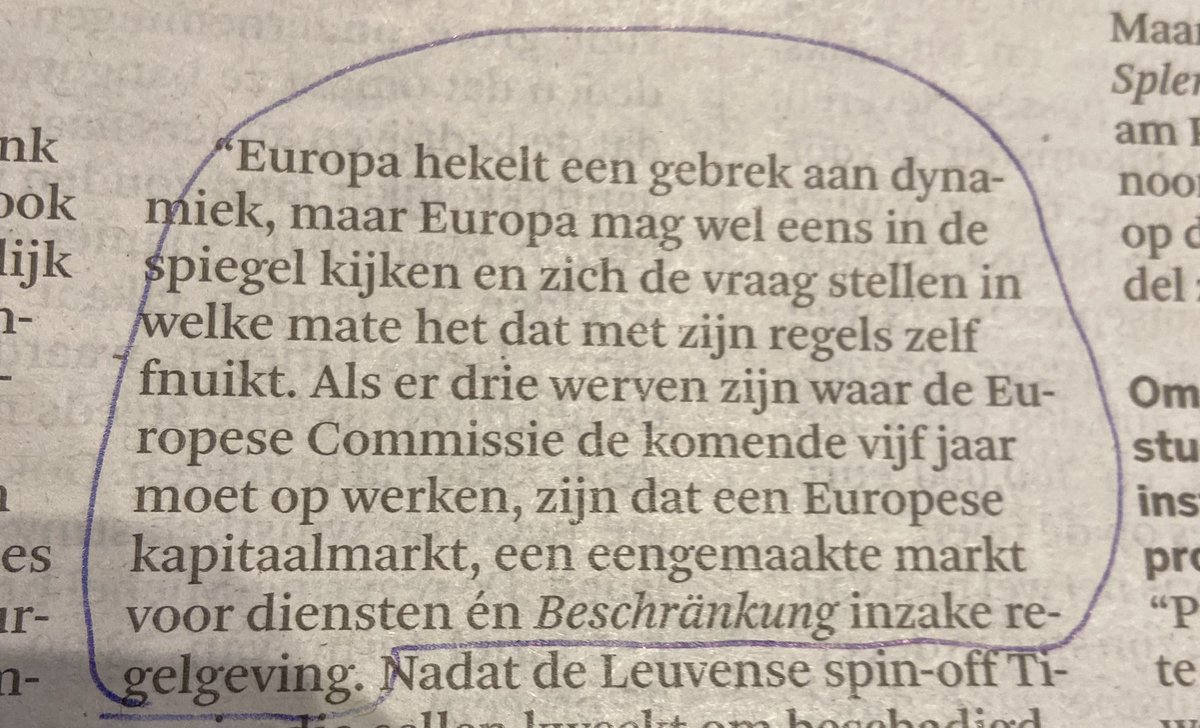Johan Bortier (@bortierjohan) on Twitter photo Citaat van professor Koenraad Debackere in <a href="/destandaard/">De Standaard</a> vandaag:’Beschränkung’inzake regelgeving, absolute prioriteit inderdaad voor de EU!👇 Citaat van professor Koenraad Debackere in <a href="/destandaard/">De Standaard</a> vandaag:’Beschränkung’inzake regelgeving, absolute prioriteit inderdaad voor de EU!👇