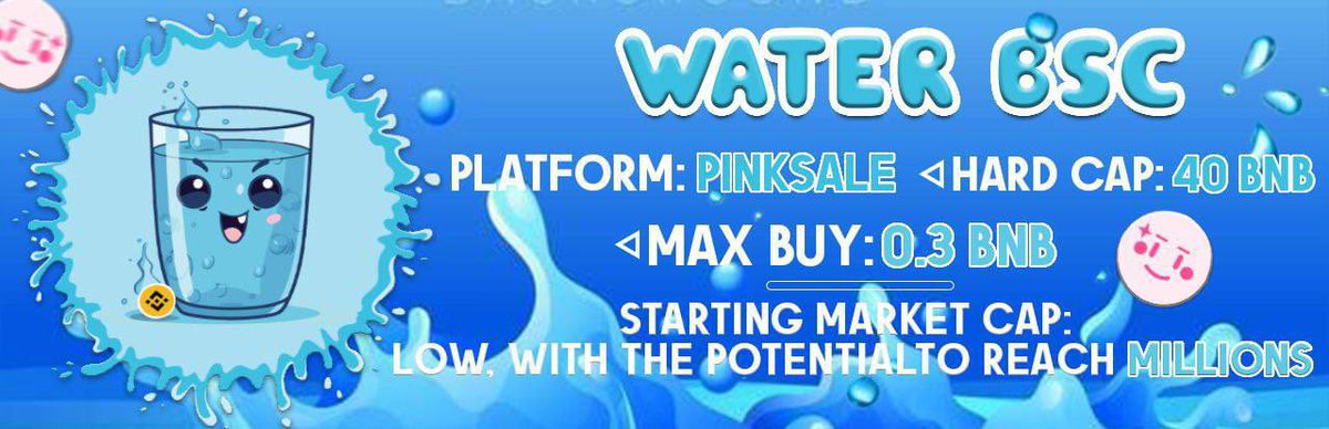 tatsuocalls's tweet photo. 🔶 Water
After achieving phenomenal success on Solana $Water is now launching on the Binance Smart Chain (BSC)!
💎 Why Invest in $Water?
🔥 Low Tax
🔥 CMC/CG Fast Tracks
🔥 Trending’s on all major platforms
https://t.co/CeuIKfsU78
https://t.co/w0DUsbkdyB https://t.co/eDCjjV5yp9