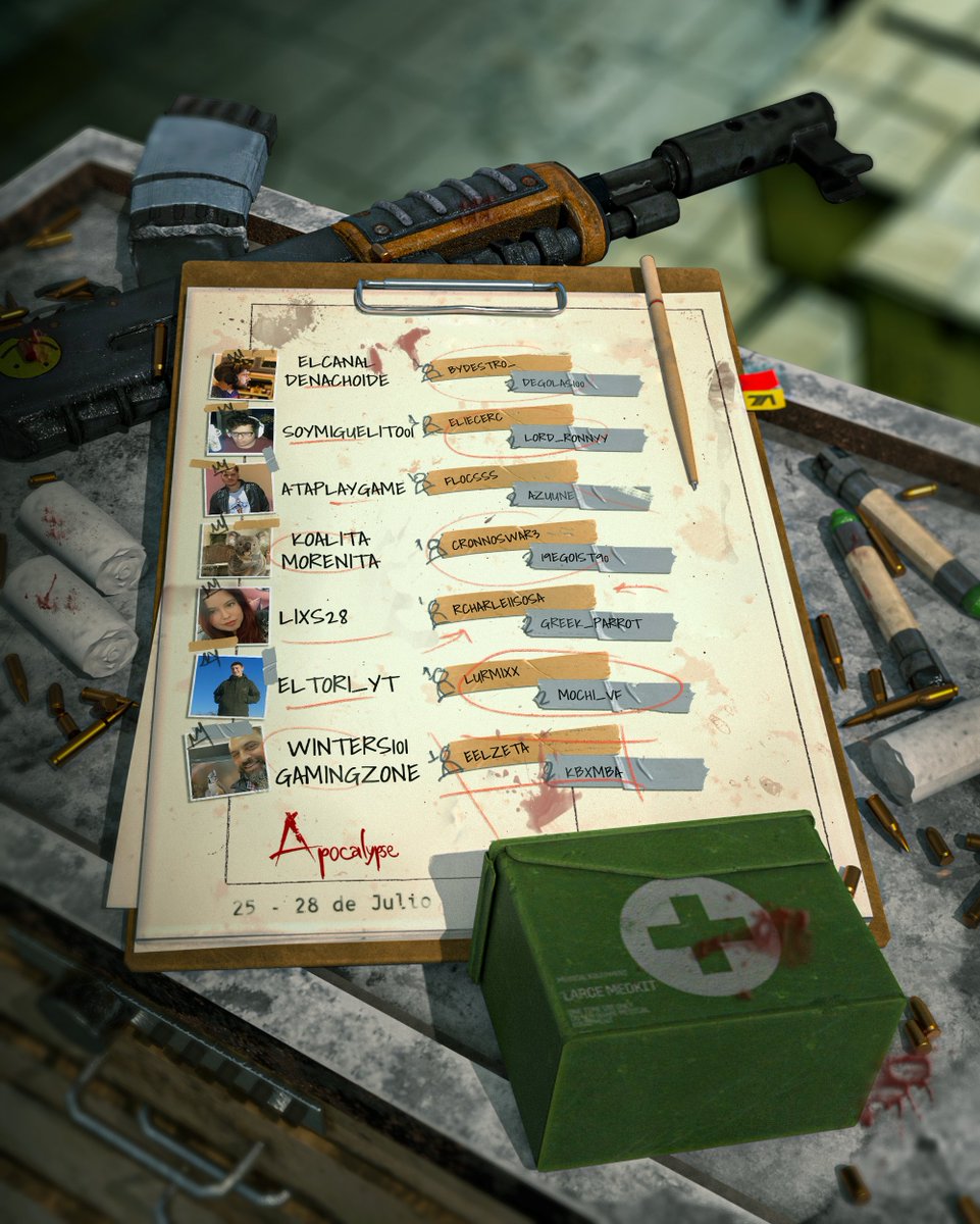 APOCALYPSE_RUST's tweet photo. ¡Bienvenidos al mundo de #ApocalypseRust!
🔥Team @soynachoide
🔥Team SOYMIGUELITO01
🔥Team @ataplaygame
🔥Team @koalitamorenita
🔥Team @Lixs_28
🔥Team @omartori_2004
🔥Team @Winters101easy https://t.co/ijIN8IdrLQ