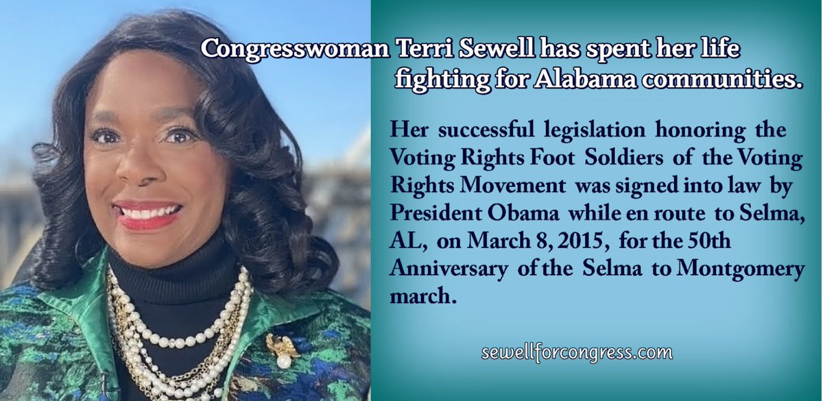 Deemoney521's tweet photo. 🗣Let's reelect @Sewell4Congress for #AL07 !!
Please join me & donate a few dollars, any small amount helps!!
Visit Terri Sewell’s website here🔗>https://t.co/6U9UQGWMXc
Terri’s Actblue here🔗>https://t.co/EXb0ly5saS
#ALPols #ALVotes #Alabama https://t.co/6PUteG7tfa