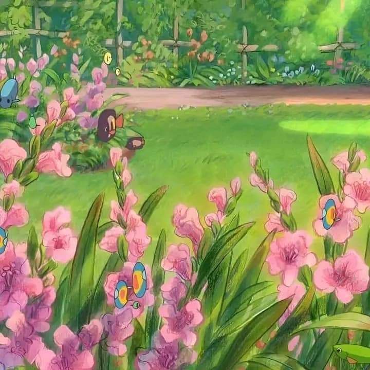 anime_'s tweet photo. Ghibli Flowers 🌺🍃 https://t.co/fWIvYrE7qN