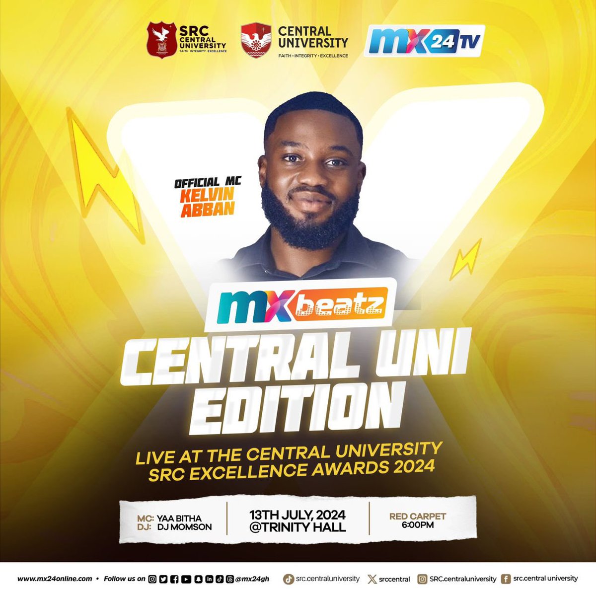 SrcCentral's tweet photo. Official MCs from the SRC @Bella_Rich_ @kevinktabban_ 

Tonight is going to be amazing 🤩 
Make sure to be there for all the fun and thrill of the night 😉

#CUeAwards #CUsrc #MXBeatz https://t.co/HZ0a3FpBPi
