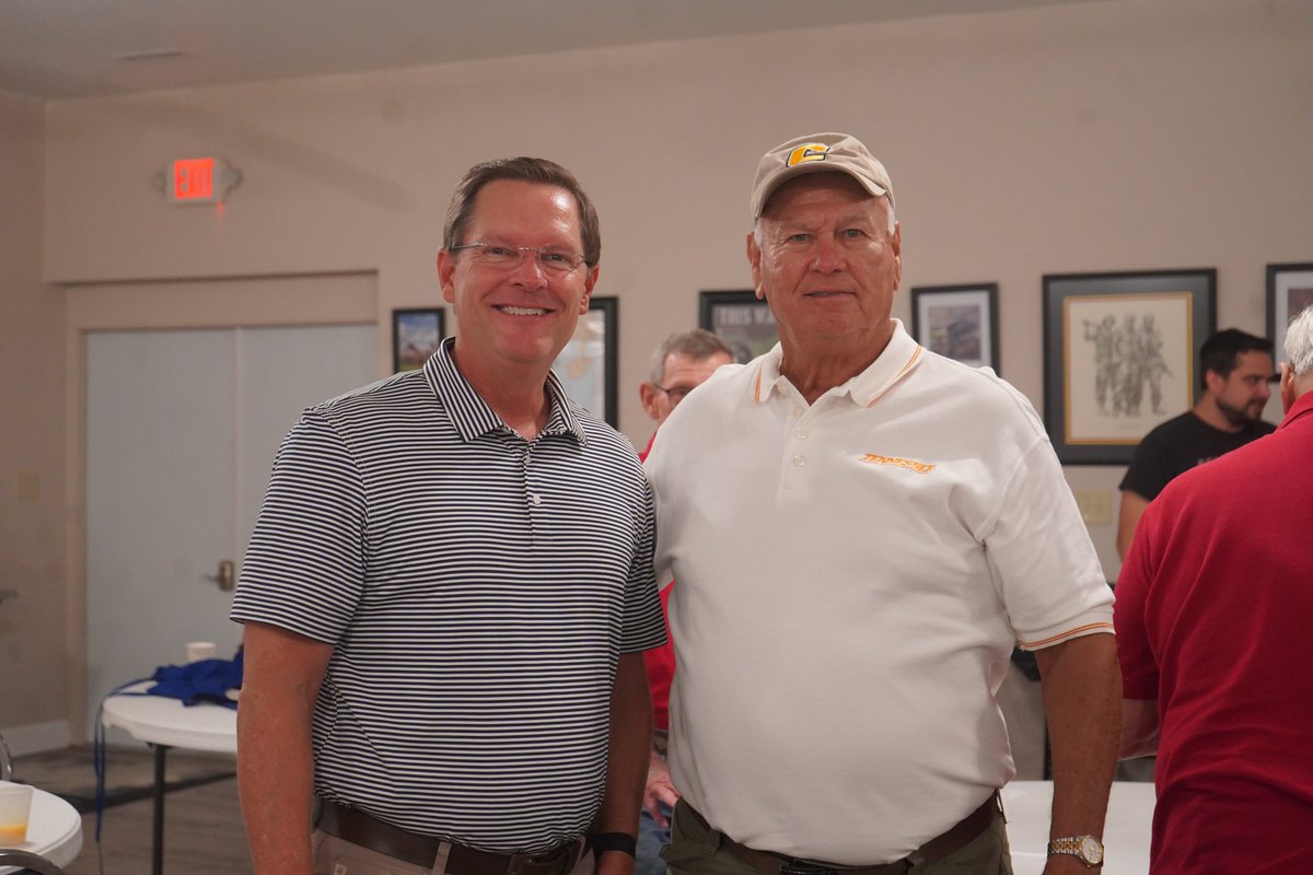 CSexton25's tweet photo. Team @RepHazlewoodTN was out in full force today! Great day in the Chattanooga area meeting with veterans as well as constituents. It may have been a little warm but it was a great day. Be sure to get out and VOTE by Aug. 1st for Patsy! https://t.co/abRHQXU2KK