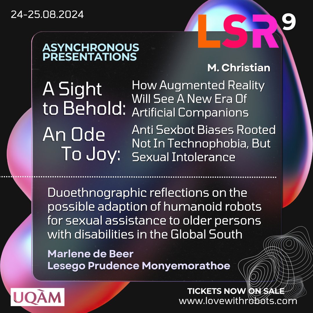 lovewithrobots's tweet photo. Did you know? LSR9 ticketholders will have access to asynchronous presentations as well! Here are some of the brain-tickling topics you can look forward to.

🎟️Tickets + event details: https://t.co/HITfZMszdJ
🗓️ August 24-25, 2024 https://t.co/wpMEaCYrvk