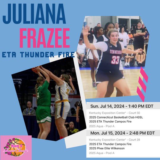 Thank you to all the coaches that came out and watched us play at Run for the Roses! Here is our schedule for The Run for the Roses Championships! Come out and watch us play!