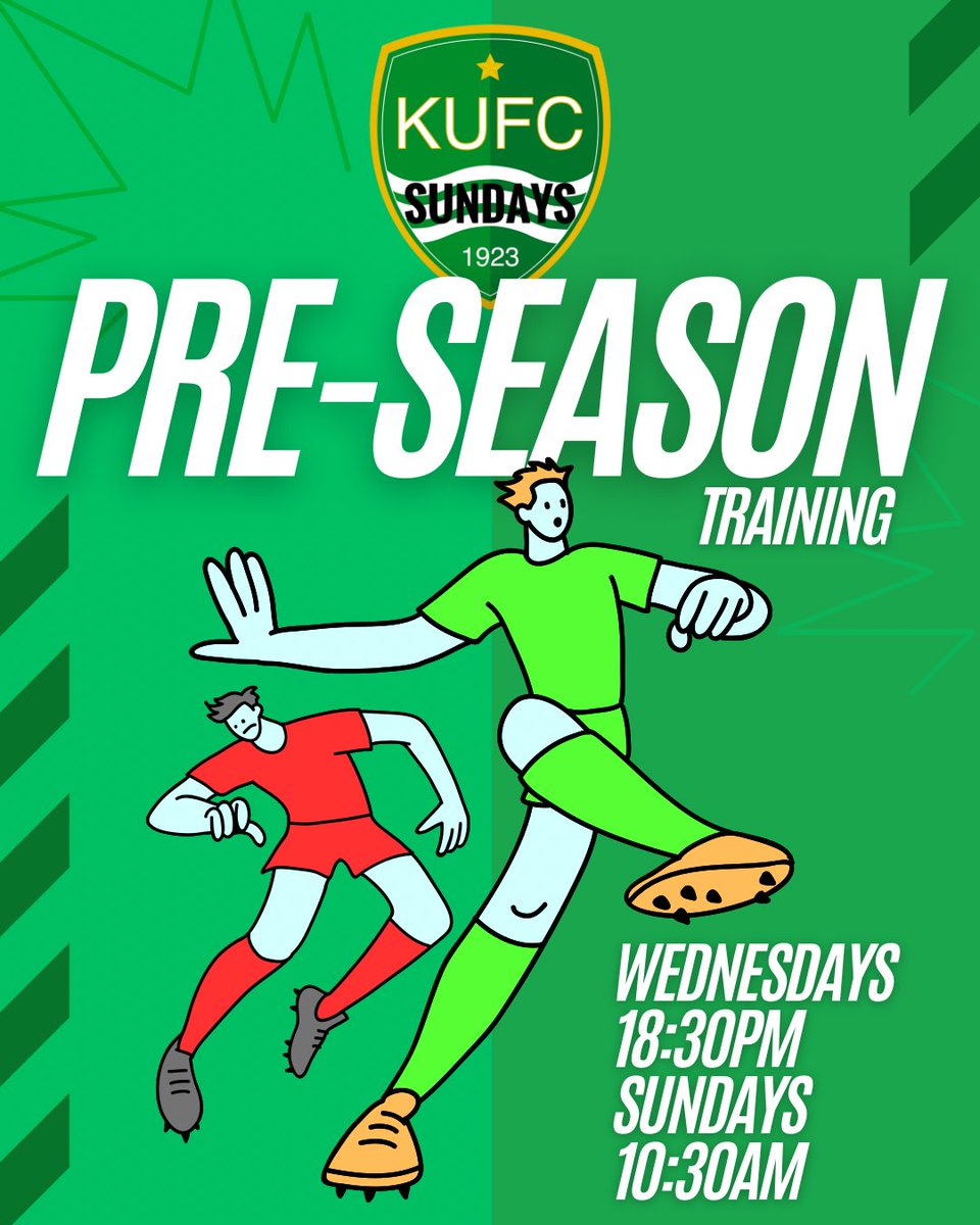 Jordan (@jordycrouch) on Twitter photo Heading into our 3rd season in the #WKSL with a strong core retained. Looking to add 4/5 experienced players to help us lift some Sunday silverware this season 🏆⚽️
Pre-season continues tomorrow 10:30am-12:00pm @ Kemsing, TN15 6NE
#sundayleague <a href="/purelyplayers/">Purely Players - 🏴 #FFFUK</a> <a href="/Player1stUK/">Players 1st UK</a> Heading into our 3rd season in the #WKSL with a strong core retained. Looking to add 4/5 experienced players to help us lift some Sunday silverware this season 🏆⚽️
Pre-season continues tomorrow 10:30am-12:00pm @ Kemsing, TN15 6NE
#sundayleague <a href="/purelyplayers/">Purely Players - 🏴 #FFFUK</a> <a href="/Player1stUK/">Players 1st UK</a>