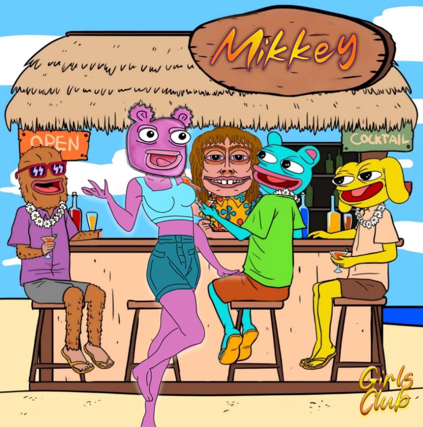 All the boys are gazing at Sexy Mikkey #mikkey #wolf #brett #girlsclub #boysclub