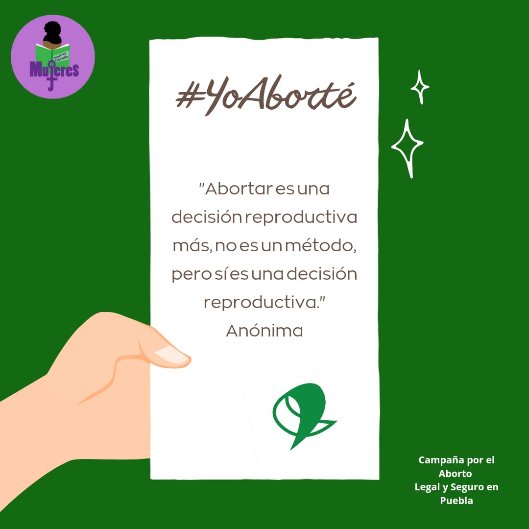 💚 Está bien si eliges continuar con tu embarazo, pero también, esta bien si no. 
Por si quedaban dudas: en Puebla las mujeres y personas con capacidad de gestar abortan.

#DespenalicemosElAbortoPuebla 💚🏳️‍⚧️