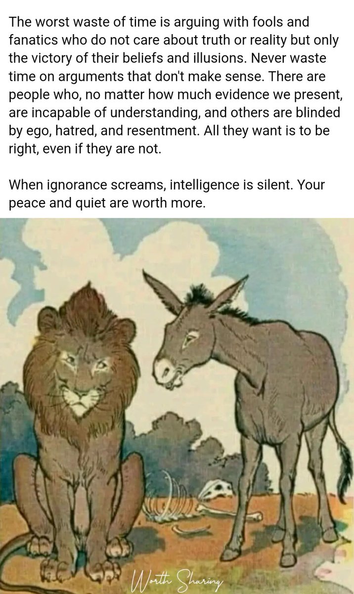 DrShayPhD's tweet photo. "When ignorance screams, intelligence is silent. Your peace and quiet are worth more." https://t.co/ru0Jin8nHY