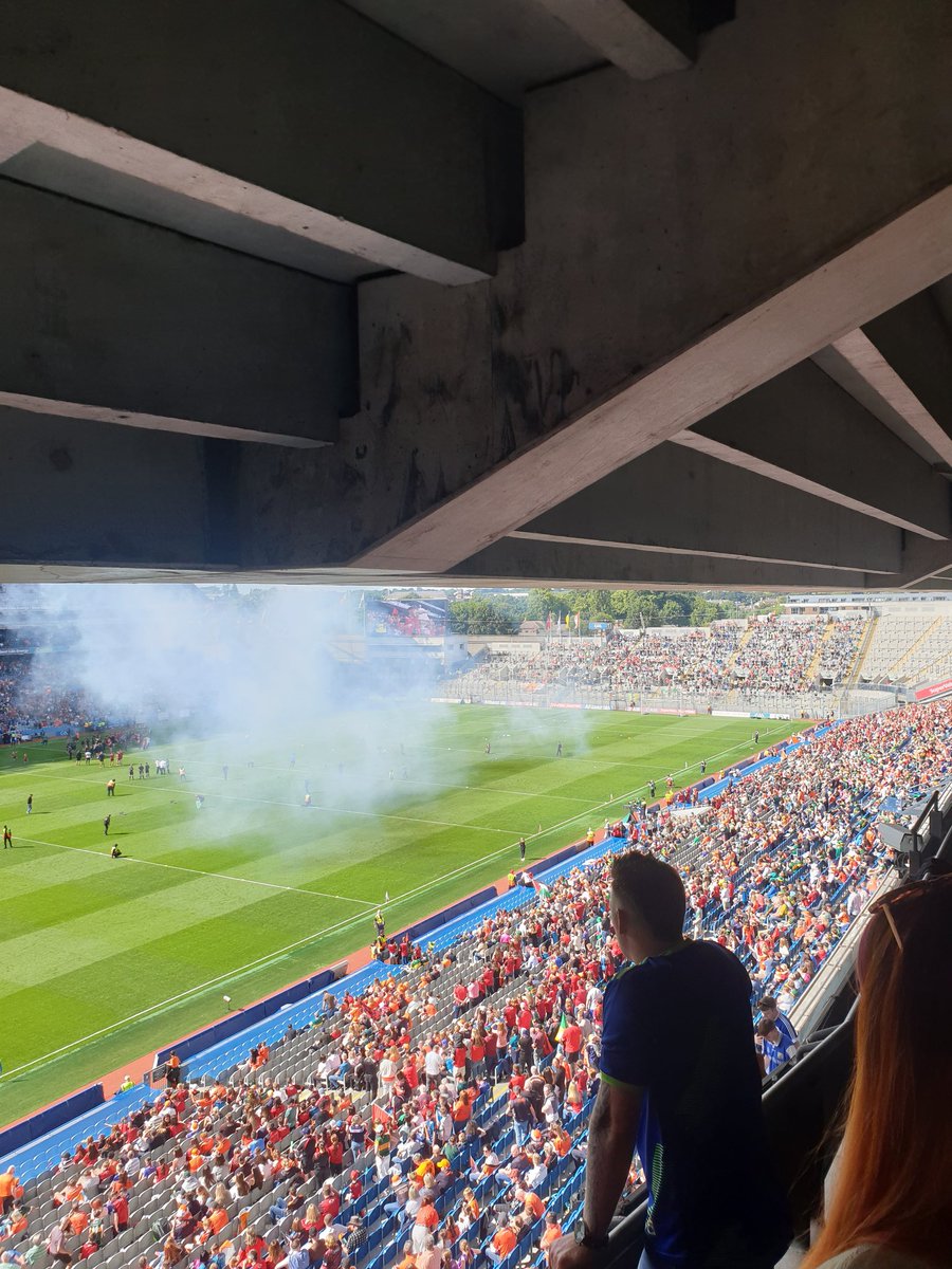 SeanitoHehir's tweet photo. What a day. Two great games! #Croker #TailteannCup #ArmKer https://t.co/cRzKeKi05A