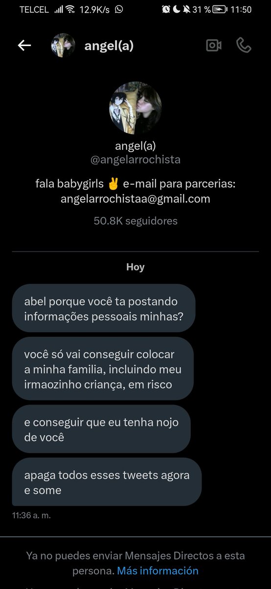 xo_shame's tweet photo. @ngel138447 mira esto, crees que si fuera falso me pediría que lo borre? https://t.co/yZma97W2fh