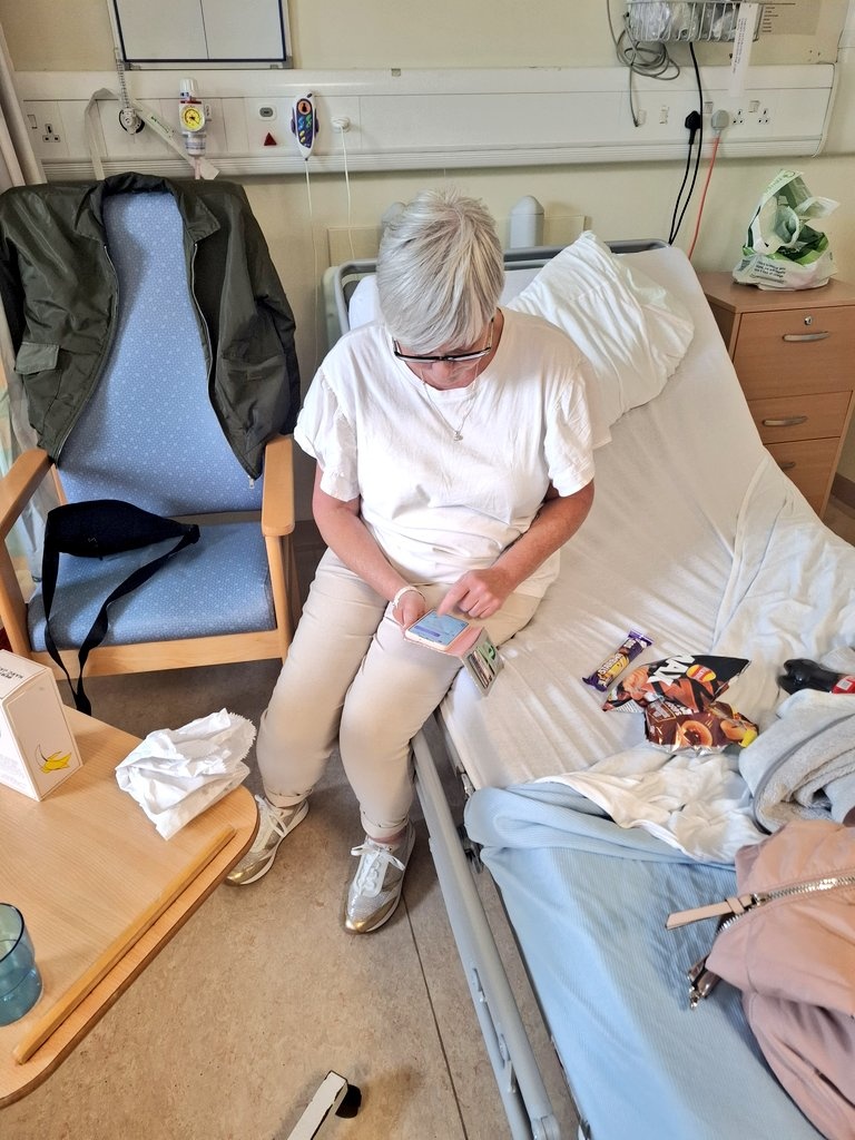 ainslielees's tweet photo. @Tom_Grennan My mum has actually checked herself out hospital to come see you tomorrow @TRNSMTfest 😂 Mini stoke ain't keeping her away 🤦‍♀️ 

*yes it's against my wishes but  she's coming 😂 https://t.co/McSbpunAYQ