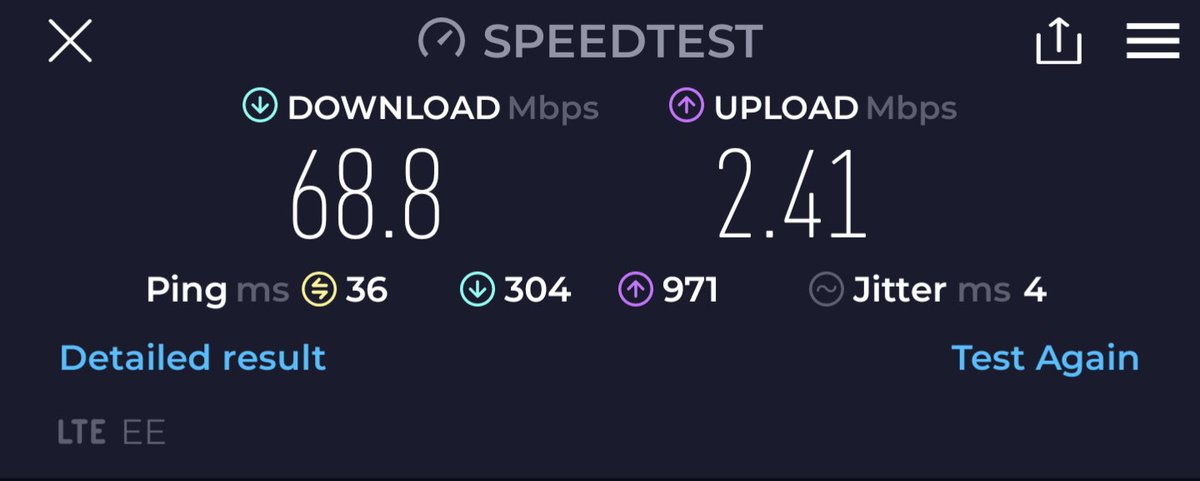When your home WiFi decides to not play ball, the 5G connection on your phone has little to no throughout and you have to rack your brains to remember how to force your phone to use 4G instead. The joys of living in the sticks 😂