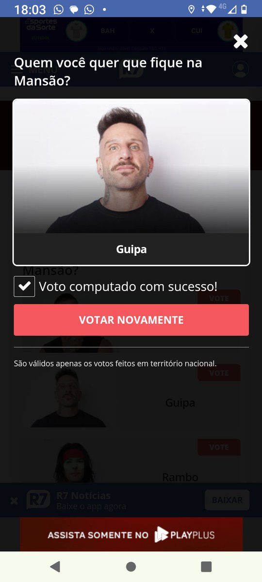 Tmj Guipão!Cara do bem,de verdade! Brother, autêntico, divertido,um deleite, alívio cômico desse reality!E o melhor, é orgânico!Jogou desde o início!Me amarro nesse truta e suas tretas!#FicaGuipa 🤙🏻🤜🏻🤛🏻⚡