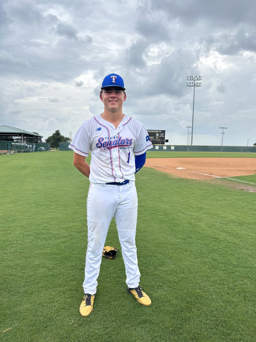 F: @tx_senators 16U Scout 9 USA Prime San Antonio 0 
POG:<a href="/GoldenBoyLefty/">Luke McBride QB | LHP,1B,OF | 2026</a> 5IP,H,0R, 11K, 0BB | 1-2 2RBI 
Hitter: <a href="/AustinGlasgow26/">Austin Glasgow</a> 3-4 2B RBI