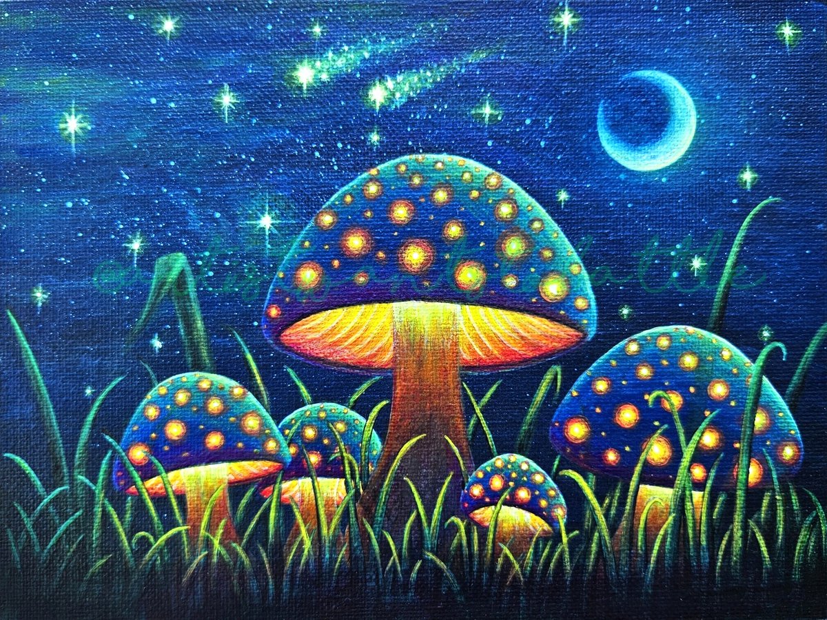 ArtistWtB's tweet photo. Oh man this one was a challenge, but it was so much fun! I absolutely love painting glow effects. It's so cool to see it come to life with each layer 🥰🍄

Acrylic on 6x8in canvas panel

#art #artist #artwork #acrylicpainting #acrylic #canvaspainting #canvas #painting #mushrooms https://t.co/qHlMybdk9r
