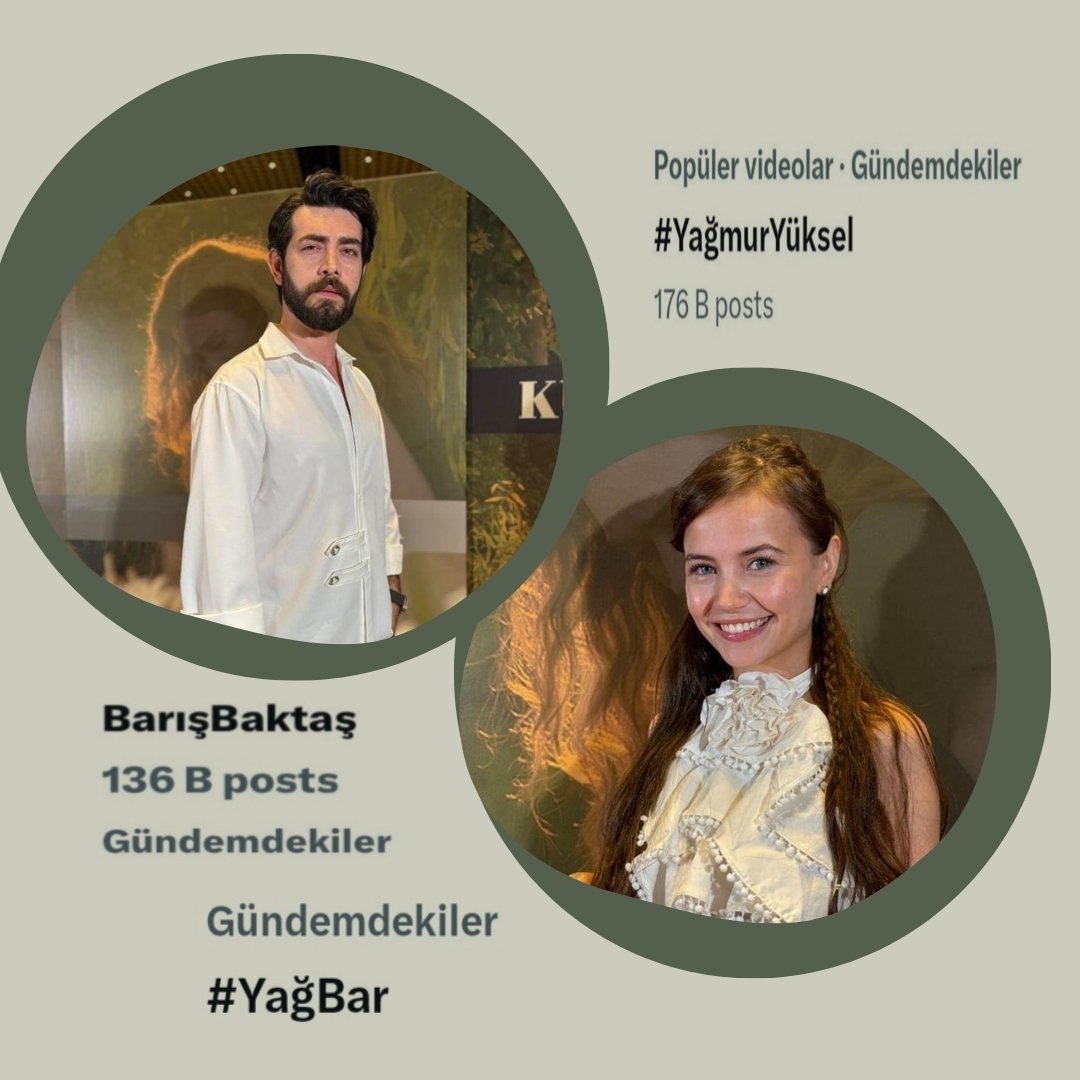 #YağmurYüksel 176 Bin Tweetle 🔥🔥

#BarışBaktaş 136 Bin Tweetle 🔥🔥

#YağBar 🔥🔥

X'de gündemde 🔥🔥

#KanÇiçekleri • #DilBar • #BaranKarabey • #DilanKarabey • <a href="/yagmur_yuksel_/">Yağmur Yüksel</a> • <a href="/barisbaktas/">Barış Baktaş</a>
