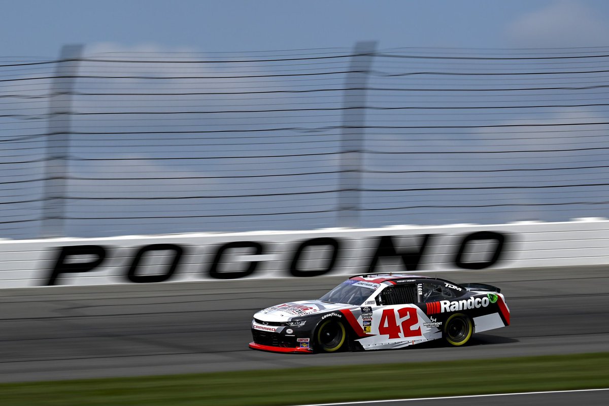 youngsmtrsports's tweet photo. πππ for Xfinity at @PoconoRaceway!
@Lelandhoneymnjr hangs on to bring the No. 42 #RANDCO Camaro home 25th in his Tricky Triangle debut π https://t.co/P3trGw1FAk