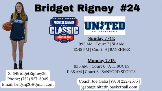 Bridget Rigney (@bridgetrigney26) on Twitter photo Looking forward to competing this weekend in Ohio with my United 16U Power 24 team!
<a href="/unitedNJaau/">United NJ AAU</a> <a href="/CoachGaba/">Coach Joe Gaba</a> <a href="/CoachJimmy_O/">Jimmy Ostaszewski</a> <a href="/mattkmcc/">Matt McCarthy</a> Looking forward to competing this weekend in Ohio with my United 16U Power 24 team!
<a href="/unitedNJaau/">United NJ AAU</a> <a href="/CoachGaba/">Coach Joe Gaba</a> <a href="/CoachJimmy_O/">Jimmy Ostaszewski</a> <a href="/mattkmcc/">Matt McCarthy</a>