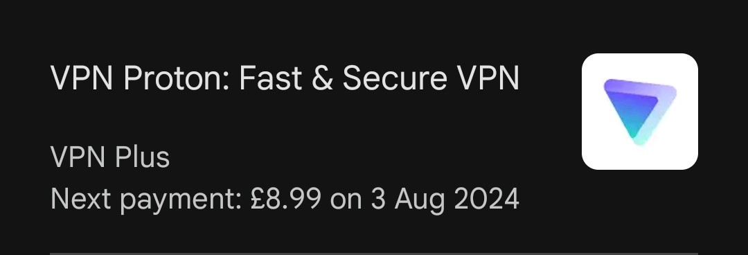 Trixje's tweet photo. @ProtonVPN You took my money.. but no sign of my sub on Android?! https://t.co/OSN2sVo7SM