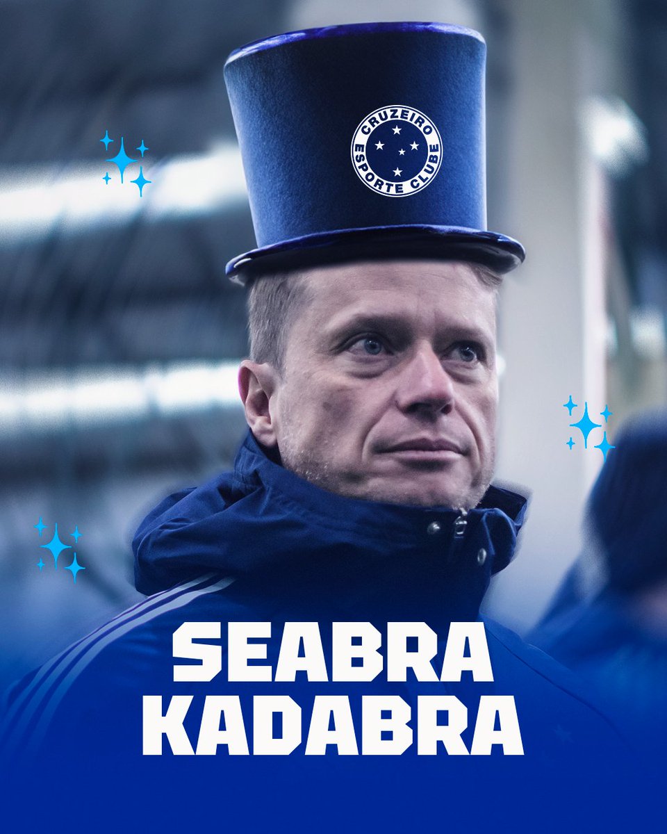 Cruzeiro's tweet photo. APRECIEM A MAGIA DO SEABRAKADABRA 🎩🪄 https://t.co/sp2exb4vNP
