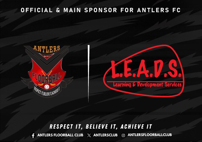 AntlersClub's tweet photo. Thank you L.E.A.D.S for being our main sponsor for Kuala Lumpur Floorball League 2024 edition. Thank you for support our gestures from the beginning to the end. Antlers Forever !

#leads
#antlersforever
#antlers
#kualalumpurfloorball
#mfa
#iff https://t.co/KU0BhPBg1A