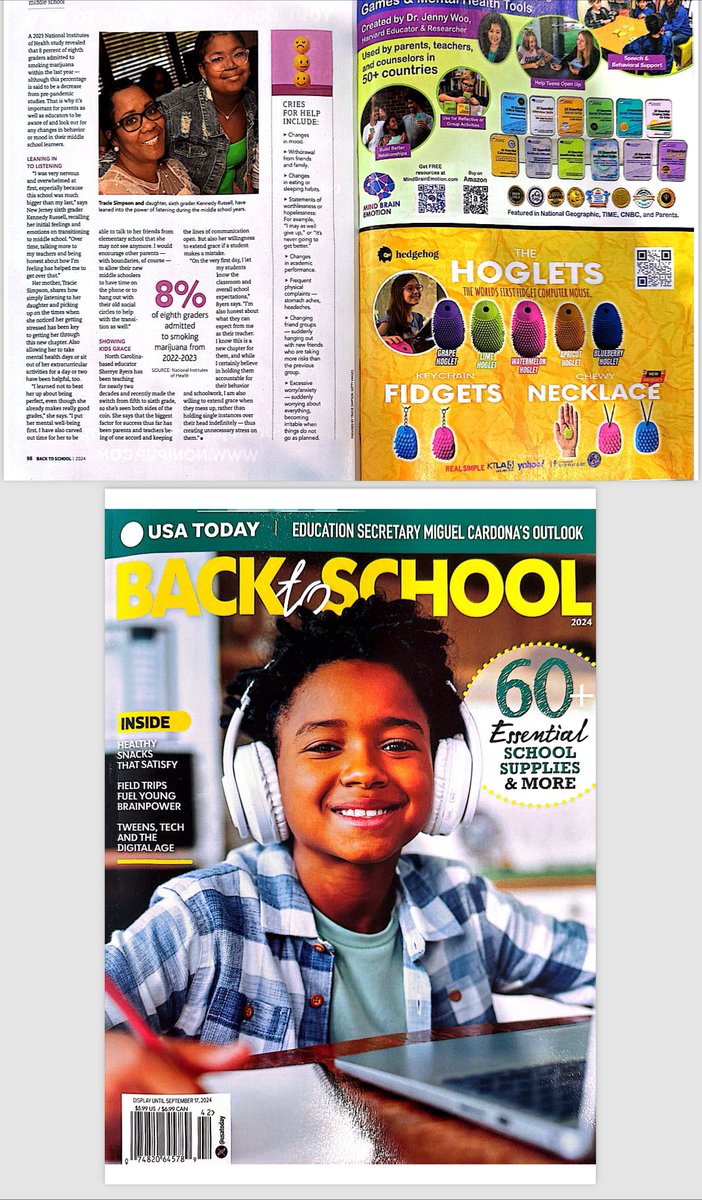 HedgehHogHealth's tweet photo. Hedgehog 🦔 is excited to be featured in @USATODAY’s Back to School edition highlighting 60+ Essential School Suplies. Check it out! 📚 ✏️ 🧑‍🎓 https://t.co/UKemibCT8L