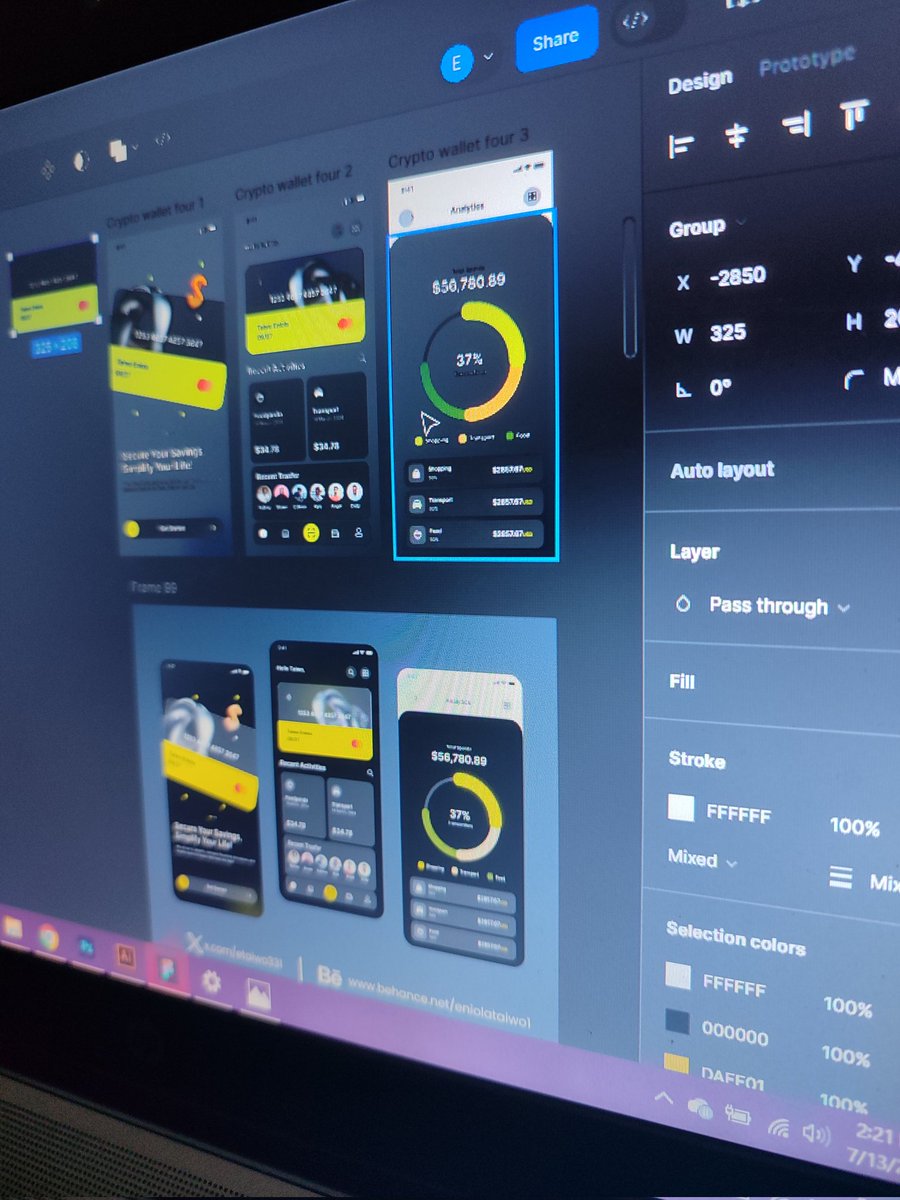 etaiwo331's tweet photo. A Finance App UI I practice with👨‍🍼
#figma #UIreplication #uidesign #UIUX #financeapp #UIUXcompany https://t.co/s0ox1dVV4e