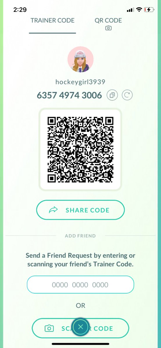 SarahKosco's tweet photo. If anyone still plays Pokémon go and wants to help me out with some make friends goals feel free to add me! #PokemonGO https://t.co/k2CmtwhReF