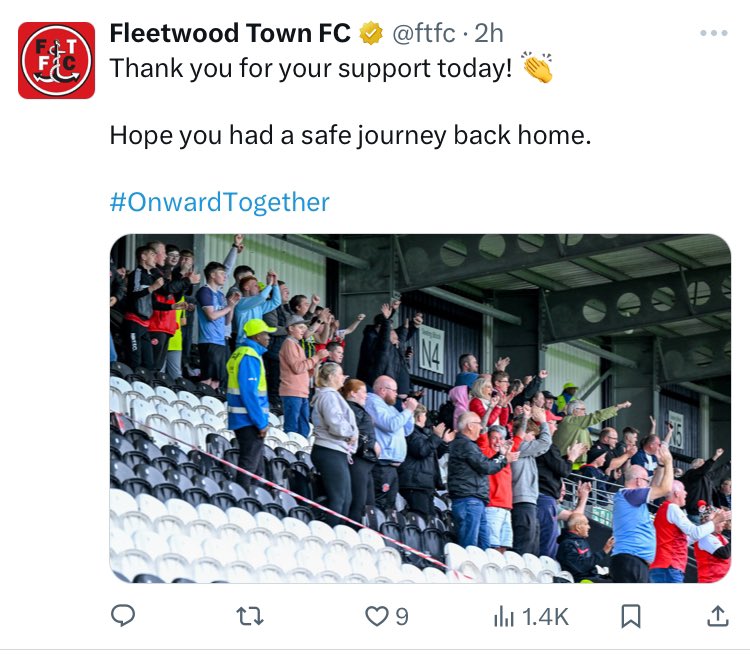 downing_andy's tweet photo. I made the cut on the fan pic 😝.  I reckon a 526 mile round trip to St Mirren is a fair effort for a pre-season friendly 🤣 #codarmy https://t.co/DbVnPwH7nl