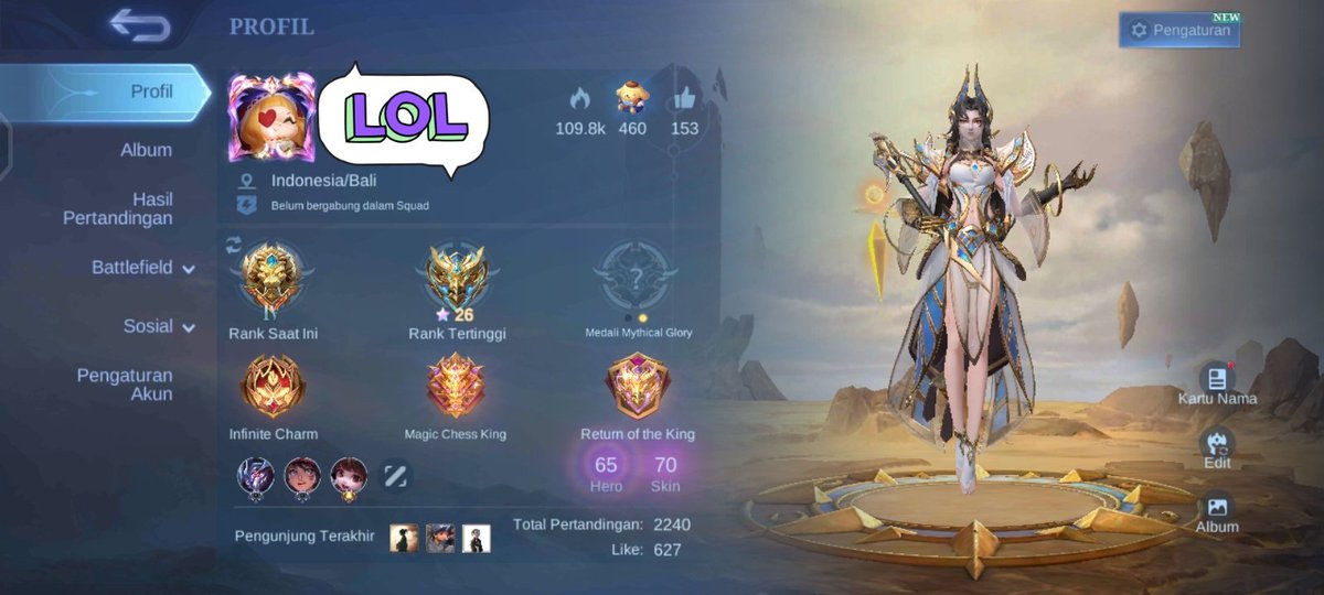otterald's tweet photo. wts wtb acc akun ml
WTS AKUN ML CEWE 40K AJA. BISA DM ATAU CHAT TELEGRAM @ GETMURUH
#ZonaBA #zonauang #Zonajajan https://t.co/JjEfRSY0j7