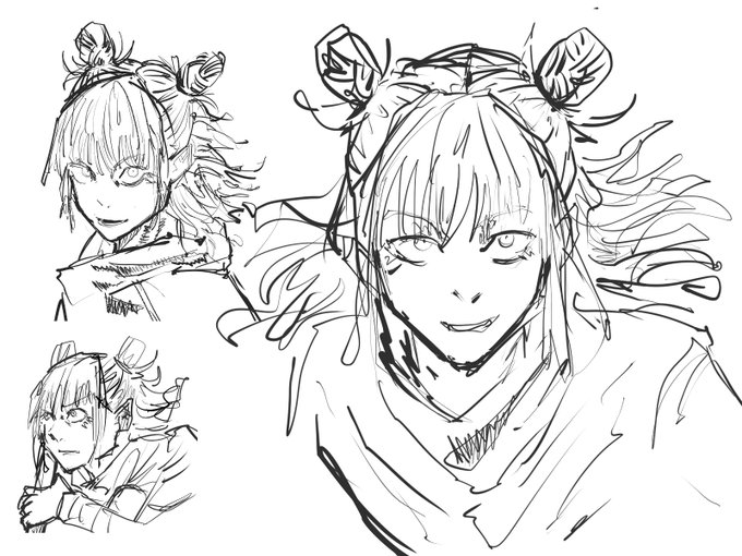 鹿紫雲描きまくってたら朝なってた 