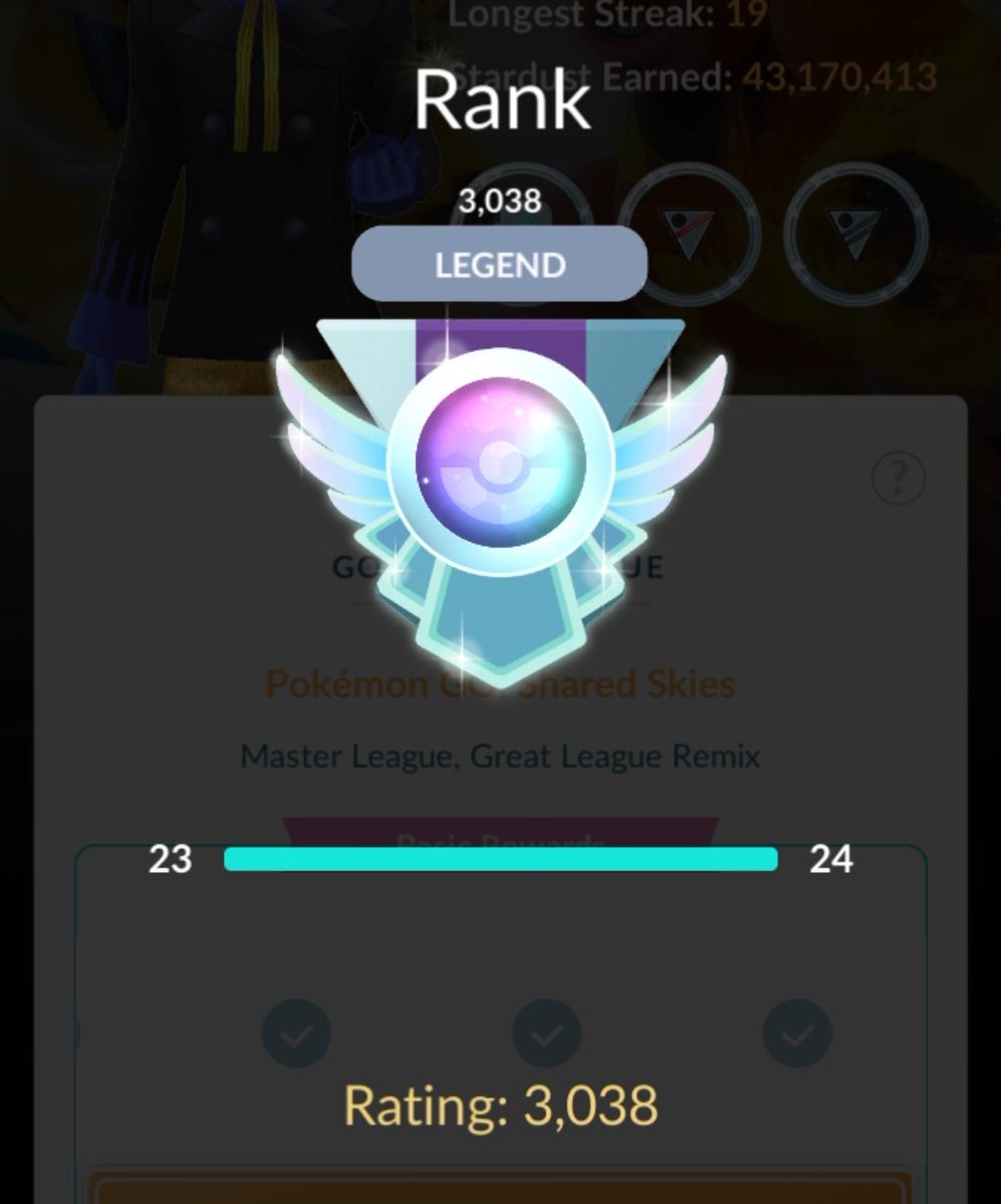 To hit this Legend Rank (wow) on the last day of Shark Week is a dream come true. Anything is possible. <a href="/SharksPogo/">Sharks & Recreation</a> #SharkWeek