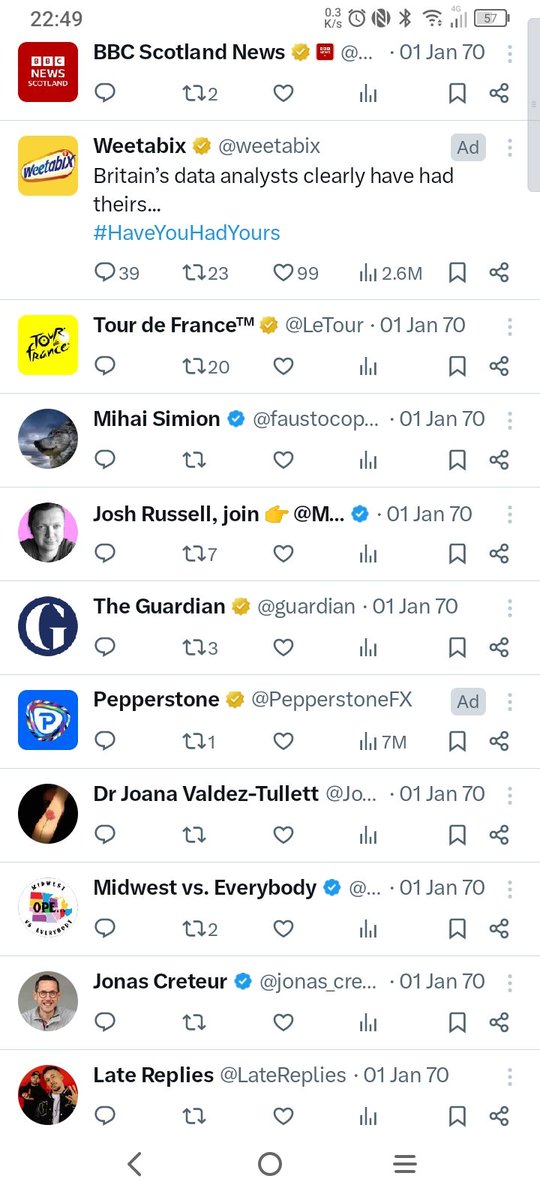 Feed just went nuts .