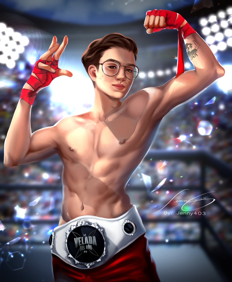 Para nosotros tú eres un ganador desde el momento en que tomaste la decisión de participar en la velada de este año. 
✨Fue una buena pelea 🥊🇲🇽

<a href="/elmarianaa/">ElMariana🤙🏻</a> 

#Elmariana #elmarianafanart #LaVelada4 #ibai #arte #box #dibujodigital #twitch