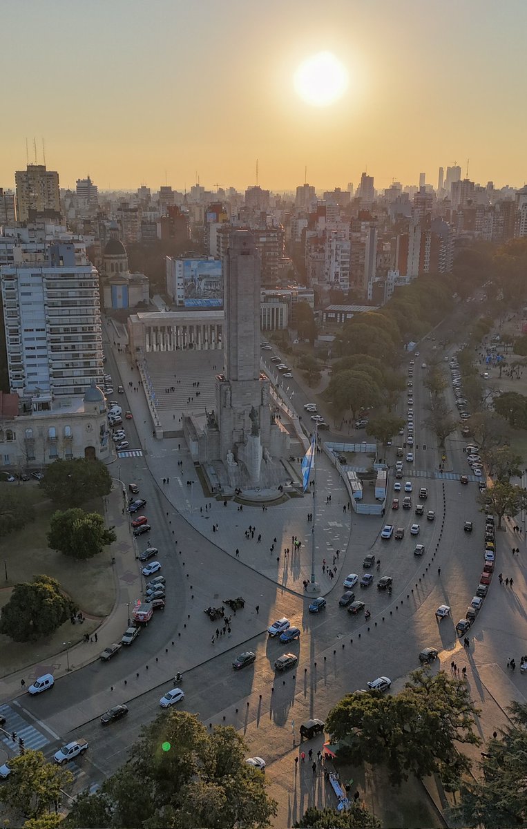 Una de hace instantes
Atardecer en la cuna de la bandera