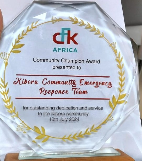 Kibera Community Emergency Response Team tweet media