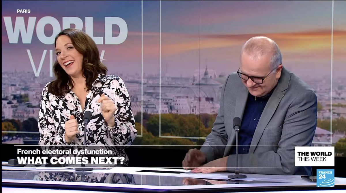 Aysegul_Sert's tweet photo. It was the last #TheWorldThisWeek on @France24_en before the summer break and the panel was on 🔥. Thank you @GavinLeeNews @cnorristrent @mapsara @WerlyCH. See you in September! https://t.co/D1nuIN8n8n