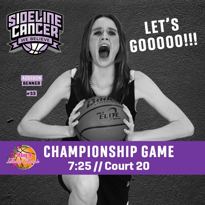 AddisonBenner2's tweet photo. Championship game tonight! 7:25- court 20 @ICAN_basketball https://t.co/WaVis6RS5z