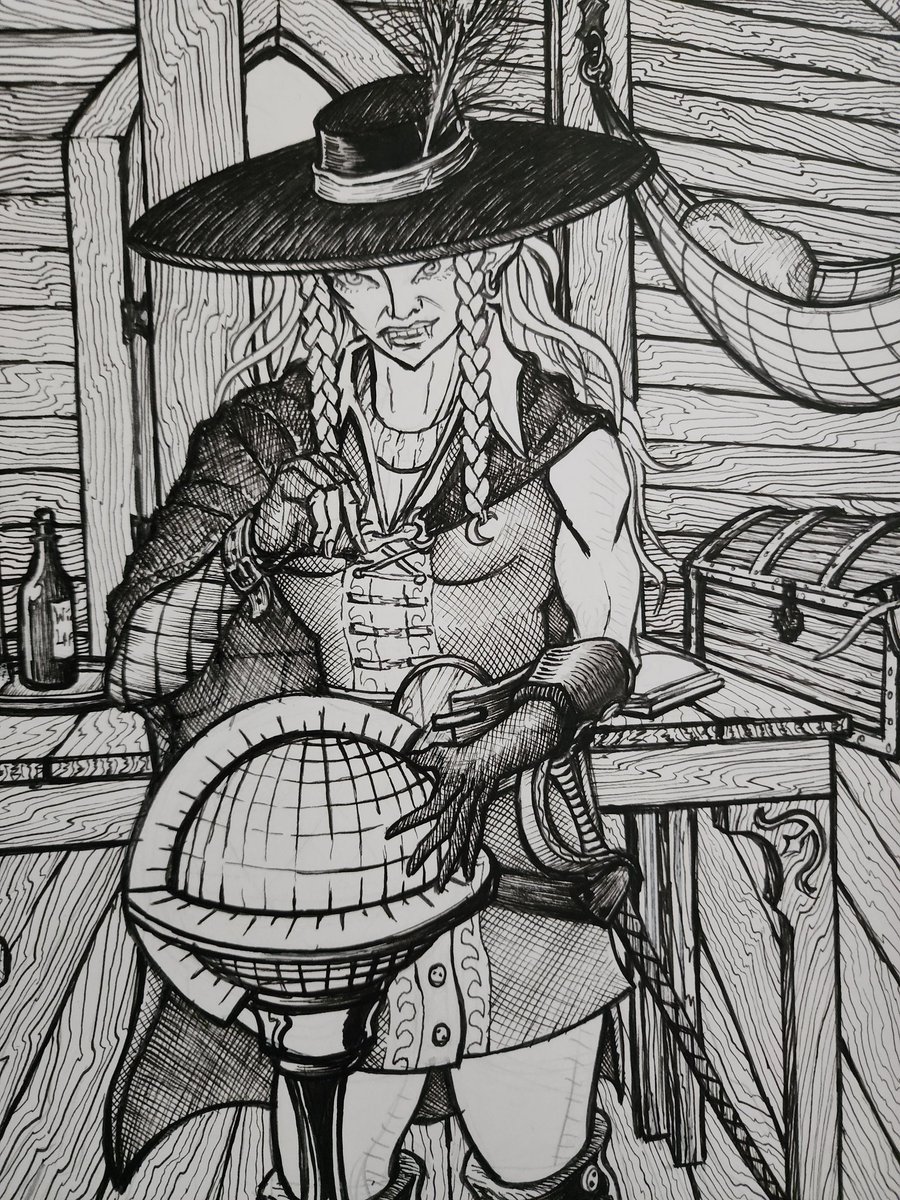 The world is my oyster. 
#drawing #electrostein #indiecomics #makecomics #inkonpaper #independentcreators #artistsontwitter #comics